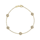 18 Karat - 750 Gelbgold Armband mit Diamanten - BL00000673